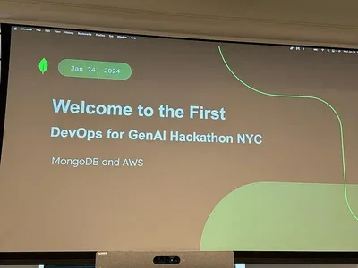 Opening slide for event