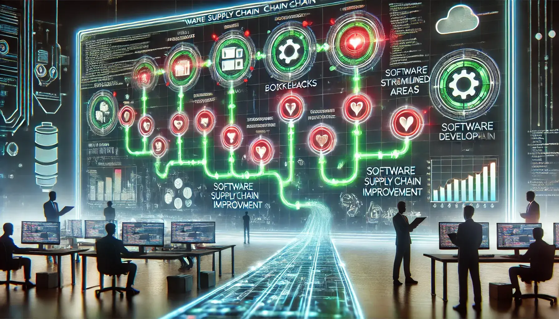 ![Software supply chain optimization visualization]