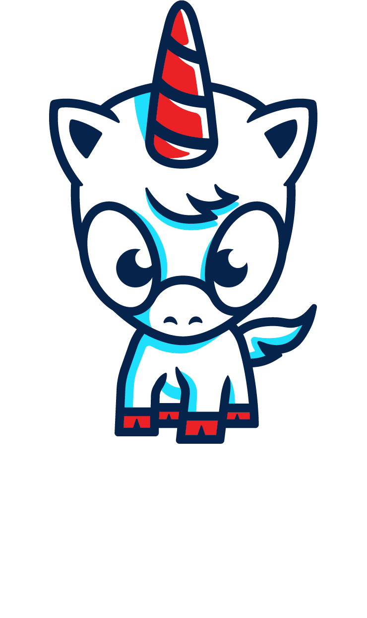 Defense Unicorns Stacked Wordmark - Light